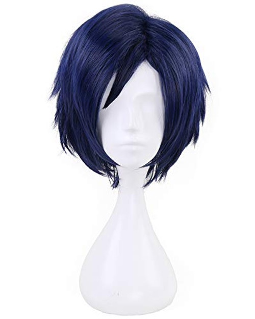 C ZOFEK My Hero Academia Anime Iida Tenya Cosplay Wig Short blue Blue C ZOFEK My Hero Academia Anime Iida Tenya Cosplay Wig Short blue Blue
