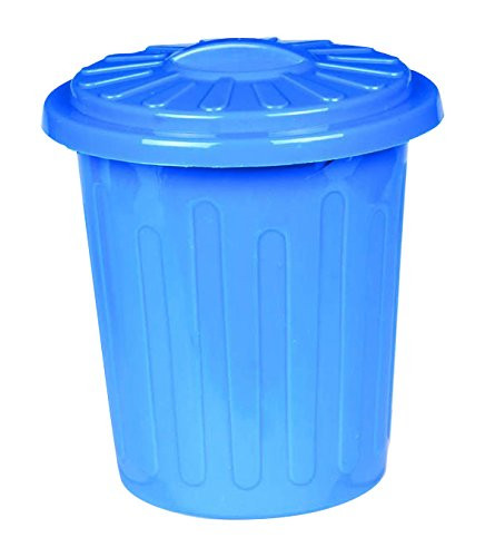 Plastic Trash Can Container | Blue | Party Accessory