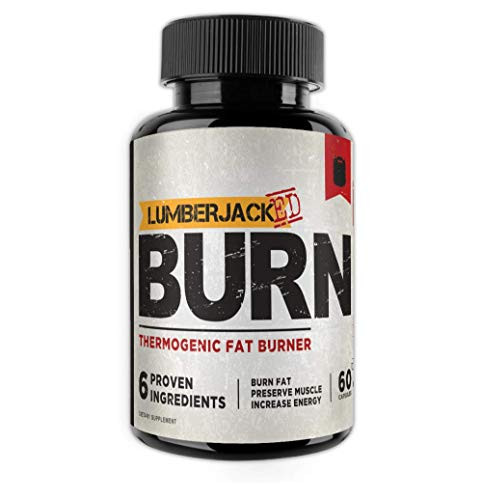 LUMBERJACKED Burn by Kodiak Supplements  Thermogenic Fat Burner   Preserve Muscle Boost Energy Improve Focus Burn Fat   Acetyl L Carnitine Green Tea Extract   60 Capsules