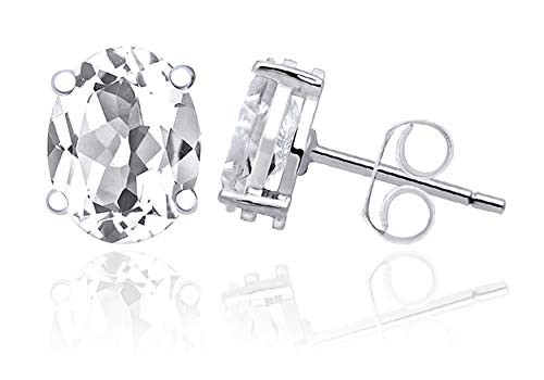 Orchid Jewelry 925 Sterling Silver 285 Ct White Topaz Stud Earrings Birthday Gifts For Women Orchid Jewelry 925 Sterling Silver 285 Ct White Topaz Stud Earrings Birthday Gifts For Women
