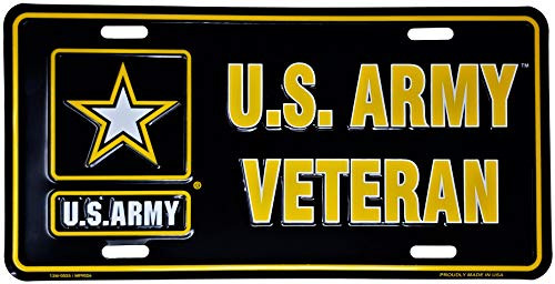 Ramson s Imports Inc US Army Veteran Metal License Plate