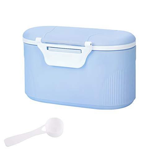 Accmor Portable Formula Dispenser with Scoop BPA Free Milk Powder Container Food Storage Candy Fruit Box Snack Containers for Infant Toddler Children Travel  Green Pink Blue