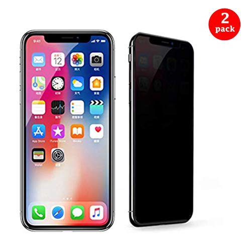 o star  2 Pack  Privacy Tempered Glass Screen Protector for iPhone Xs Max iPhone 11 Pro Max Anti Spy Anti Scratch Case Friendly