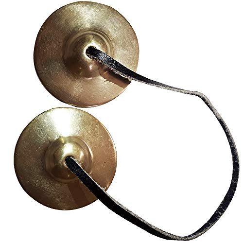 Tibetan Tingsha Meditation Bell   Meditation Chime Bells   Tingsha Cymbals   Tibetan Buddhist Meditation Yoga Bell Chimes In Gift Box With Instructions To Play  Mini Plain