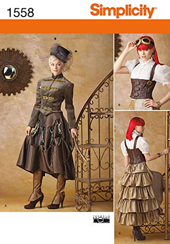 Simplicity Creative Patterns 1558 Misses' Steampunk Costume, R5 (14-16-18-20-22)