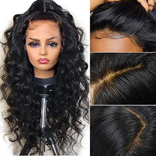 Fureya Wave Hair Lace Front Wig for Black Women Long Curly Wigs Synthetic Heat Resistant Fiber Hair Glueless Wigs with Baby Hair 24 inch Black Wigs Fureya Wave Hair Lace Front Wig for Black Women Long Curly Wigs Synthetic Heat Resistant Fiber Hair Glueless Wigs with Baby Hair 24 inch Black Wigs