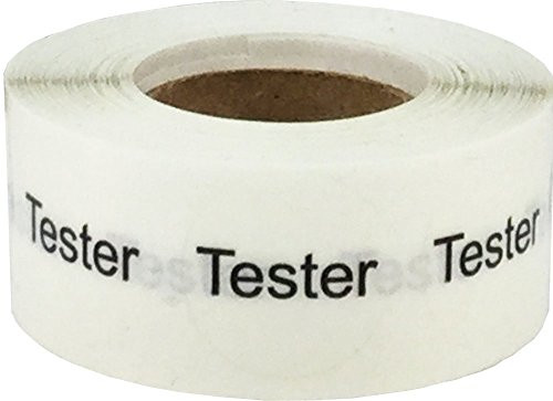Clear Tester Circle Dot Stickers 3 4 Inch Round 500 Labels on a Roll