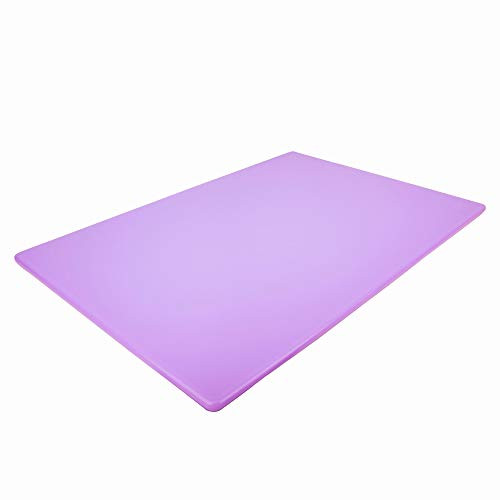 Commercial Plastic Cutting Board NSF Extra Large 24 x 18 x 05 Inches Purple
