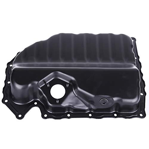 SCITOO Compatible with 264 713 Engine Oil Pan Steel Assembly Fits 08 13 L4 20L Cummins Diesel for Audi A3 Quattro TT VW Beetle CC Eos Golf Jetta Passat Pickup Truck