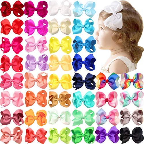 40 Colors 45 Inches Hair Bows Clips Grosgrain Ribbon Hair Bows Alligator Clips for Girls Toddlers Kids 40 Colors 45 Inches Hair Bows Clips Grosgrain Ribbon Hair Bows Alligator Clips for Girls Toddlers Kids