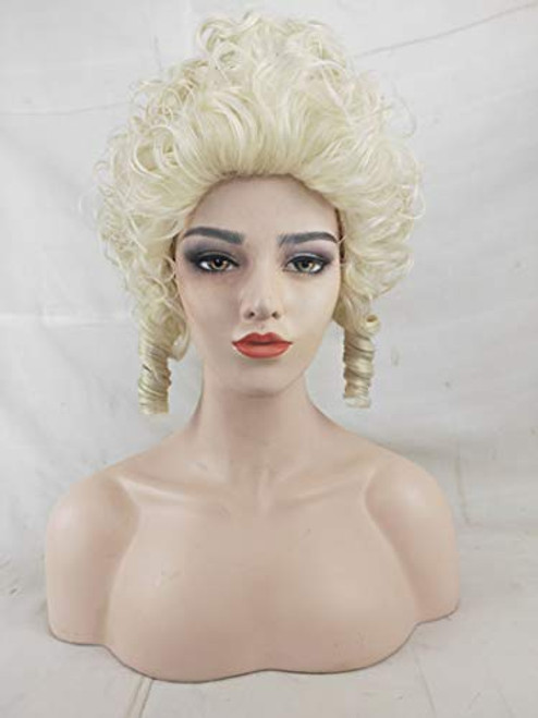 Dai Cloud Marie Antoinette Cosplay Wig for Adult Women Synthetic Curly Hair Wig Dai Cloud Marie Antoinette Cosplay Wig for Adult Women Synthetic Curly Hair Wig