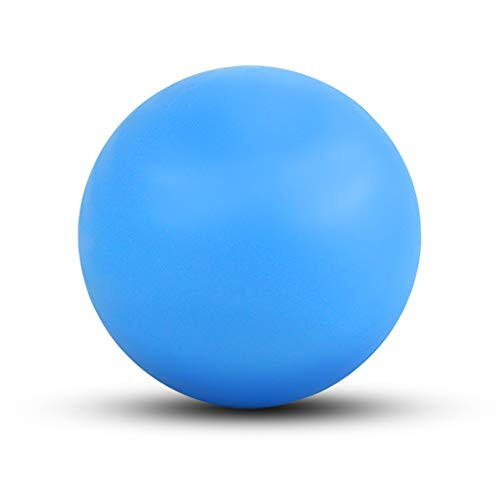 WOVTE Massage Lacrosse Ball for Sore Muscles Shoulders Neck Back Foot Body Deep Tissue Trigger Point Muscle Knots Yoga and Myofascial Release  Blue