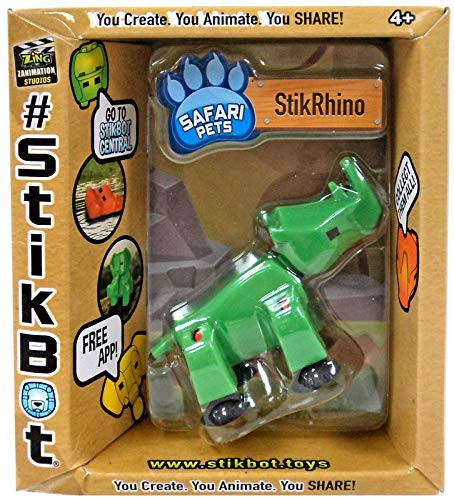 Stikbot Safari Pets Green StikRhino