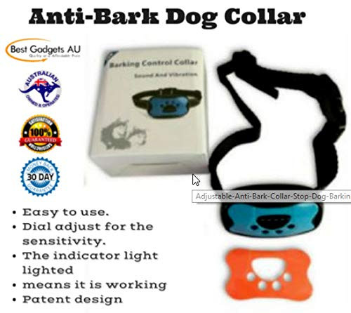 Dog Bark Collar   Stop Dogs Barking Fast  Safe Anti Barking Devices Training Control Collars Small Medium and Large pet deterrent No shock remote or citronella Sound vibration training device