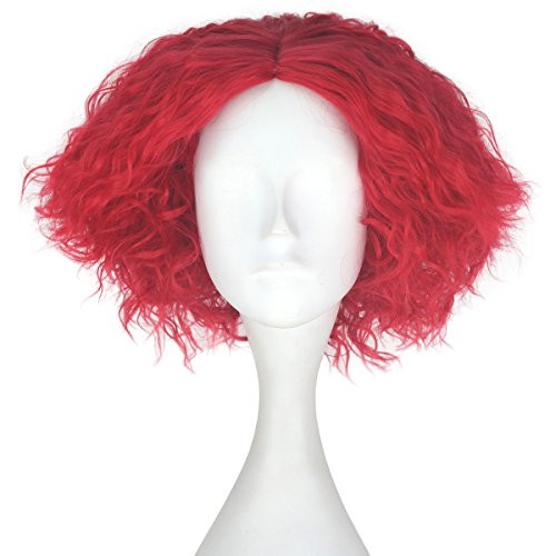 Miss U Hair Synthetic Short Fluffy Curly Hair Men Boy Party Cosplay lolita Wig Halloween Adult Hot Red