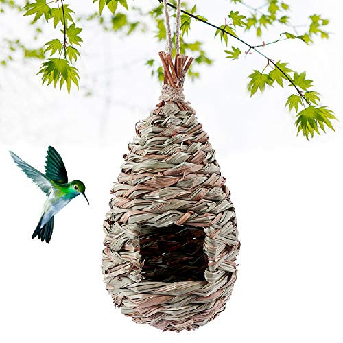 Kimdio Bird HouseWinter Bird House for Outside HangingGrass Handwoven Bird NestHummingbird HouseNatural Bird Hut OutdoorBirdhouse for KidsSongbirds House Kimdio Bird HouseWinter Bird House for Outside HangingGrass Handwoven Bird NestHummingbird HouseNatural Bird Hut OutdoorBirdhouse for KidsSongbirds House