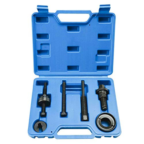 8milelake Power Steering Pump Pulley Puller Remover Installing Tool Set Compatible for GM Ford