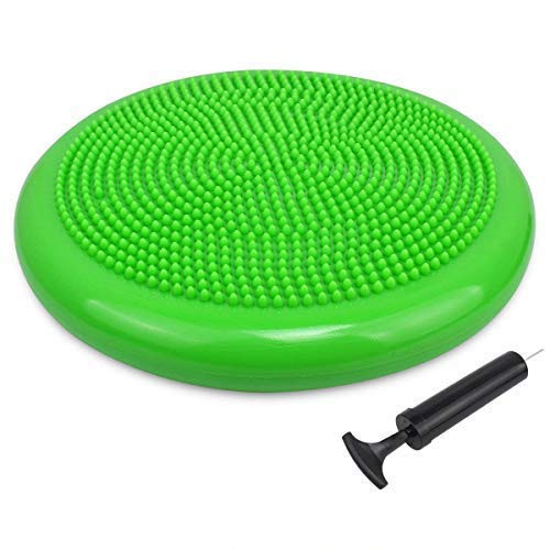 Trideer Inflated Wobble Cushion   Flexible Seating Classroom  Extra Thick  Core Balance Disc  Multiple Colors  Wiggle Seat for Sensory Kids  Office   Home   School