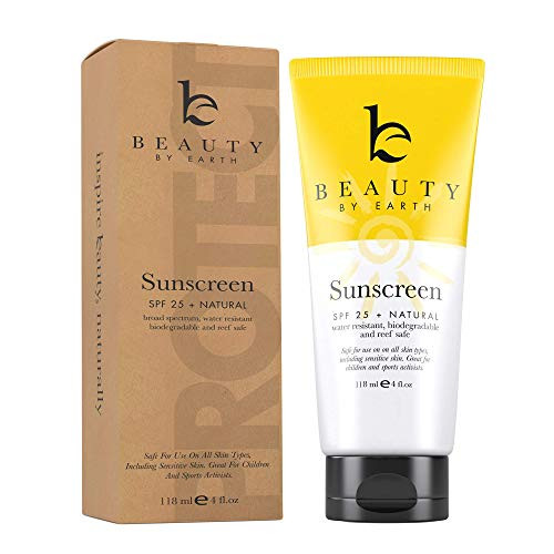 Mineral Sunscreen SPF 25   Zinc Oxide Sunscreen Baby Sunscreen Kids Sunscreen Reef Safe Sunscreen Sun Screen With Natural Sunscreen   Organic Sunscreen Lotion Ingredients Zinc Sunscreen Kids