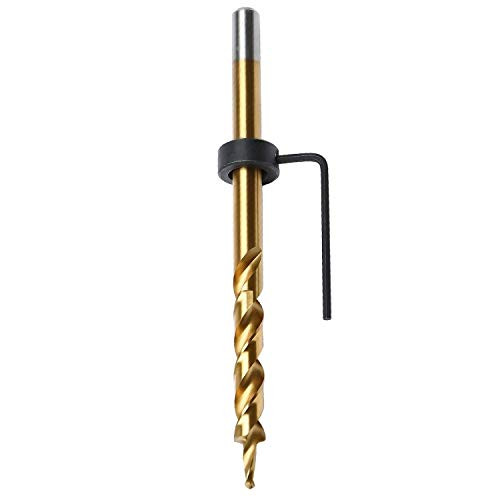 95mm 3 8 HSS Twist Step Drill Bit Pocket Hole Titanium Coated Durable Pocket Hole with Depth Stop Collar for Kreg Manual Pocket Hole Replacement Master System