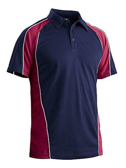 MAGCOMSEN Quick Dry Polo Shirts Men Golf Polo Shirt Tennies Sports Polo Shirt Athletic Polo Camping Travel Polo Shirt Jersey Pique Polo Shirt