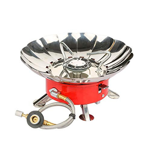 WILLOR Portable Camping Gas Stove Lightweight Windproof Backpacking Gas Stove Outdoor Camp Stove Burner with Piezo Ignition and Adjustable Valve Propane or Butane Propane Mix WILLOR Portable Camping Gas Stove Lightweight Windproof Backpacking Gas Stove Outdoor Camp Stove Burner with Piezo Ignition and Adjustable Valve Propane or Butane Propane Mix