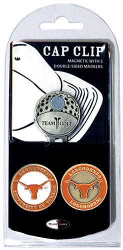 NCAA Texas Longhorns Cap Clip With 2 Golf Ball Markers