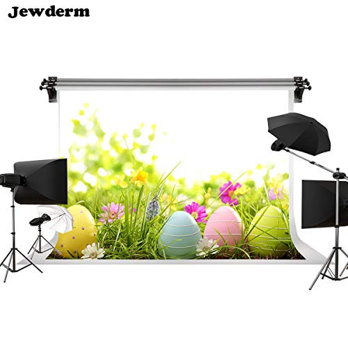 Jewderm 9x6ft Photo Background Easter Egg Photography Backdrop Flower Grass for Party Wall Decoration Studio Props Jewderm 9x6ft Photo Background Easter Egg Photography Backdrop Flower Grass for Party Wall Decoration Studio Props