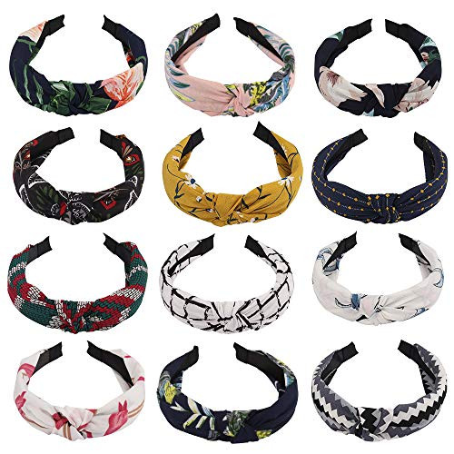 Ondder 12 Pack Knotted Headband for Women Turban Headband for Women Hair Hoop Hard Headband Headwear Cute Flower Hair Band Floral Hairbands Hair Accessories for Women Ondder 12 Pack Knotted Headband for Women Turban Headband for Women Hair Hoop Hard Headband Headwear Cute Flower Hair Band Floral Hairbands Hair Accessories for Women