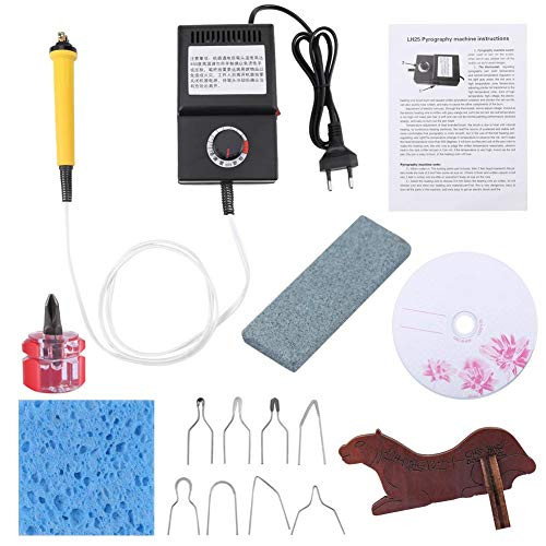 Wood Burning Kit Pyrography Wood Burning Kit Pen Machine Kit Set Professional Beginner Gourd Wood Burning Crafts Tool 110V 25W Pyrography Wood Burning Machine