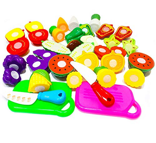 Sinrida 20 Pieces Kitchen Toys Fun Cutting Fruit and Vegetables Pretend Food Playset for Kids, Educational Play Food Set for Children Girls Boys Pretend Food Toys (20 Pieces Fruit and Vegetable Toys) Sinrida 20 Pieces Kitchen Toys Fun Cutting Fruit and Vegetables Pretend Food Playset for Kids, Educational Play Food Set for Children Girls Boys Pretend Food Toys (20 Pieces Fruit and Vegetable Toys)