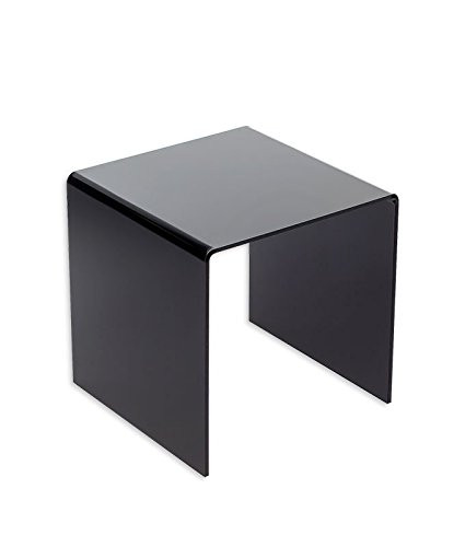 Source One Premium 6x6x6 Inch Square Acrylic Riser (Black)