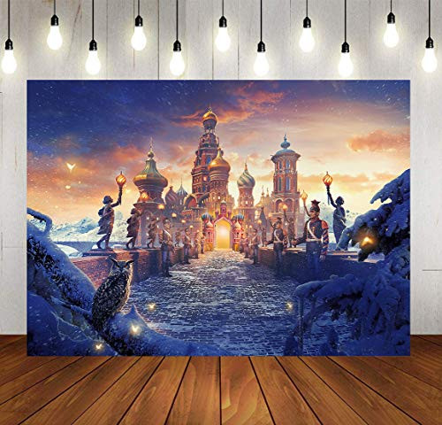 SDDSER Cartoon Backdrops for Party Background Photography 7X5FT Owl Knight Castle Decoration Photo Backgrounds Stand Party Wall Paper Room Mural Props Soft Cotton MSDZY326