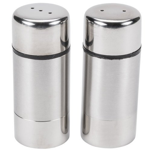 American Metalcraft SP29 American Metalcraft SP29 Salt and Pepper Shaker Set, Round, Stainless Steel, 3" Height, Stainless Steel, American Metalcraft SP29 American Metalcraft SP29 Salt and Pepper Shaker Set, Round, Stainless Steel, 3" Height, Stainless Steel,