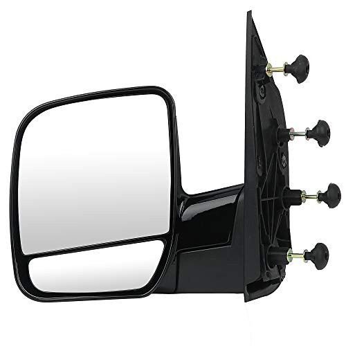 OCPTY Exterior Driver Side Mirror Fit for 1992 1994 for Chevy Blazer 2002 2008 for Ford E150 E250 E350 E450 E550 Manual Folding Non Heated FO1320253 128 00818L