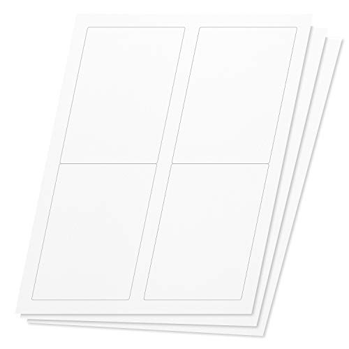 OfficeSmartLabels Rectangular 3 1 2 x 5 inch Shipping Mailing Labels for Laser   Inkjet Printers 35 x 5 Inch 4 per Sheet White 600 Labels 150 Sheets