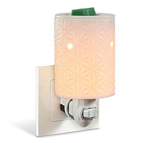 StarMoon Wax Warmer Plug in for Home Decor Plug in Wax Melt Warmer Home Fragrance Diffuser No Flame Removable Dish with One More Bulb  Amaryllis