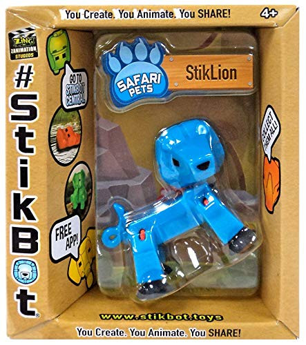 Stikbot Safari Pets Solid Blue StikLion