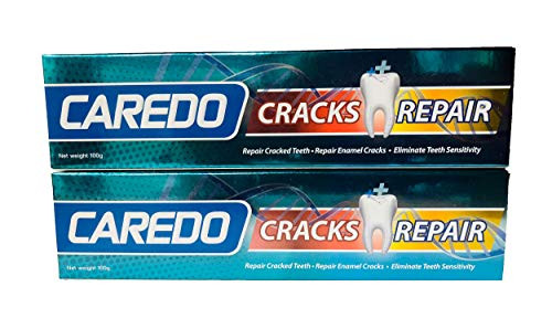 CAREDO Healing Teeth Crack Toothpaste The ONLY Toothpaste Repairing Enamel Cracks Cure Tooth Sensitivity Root Damage Teeth Displacement Treatment Remove Pigment 100g 2 Counts
