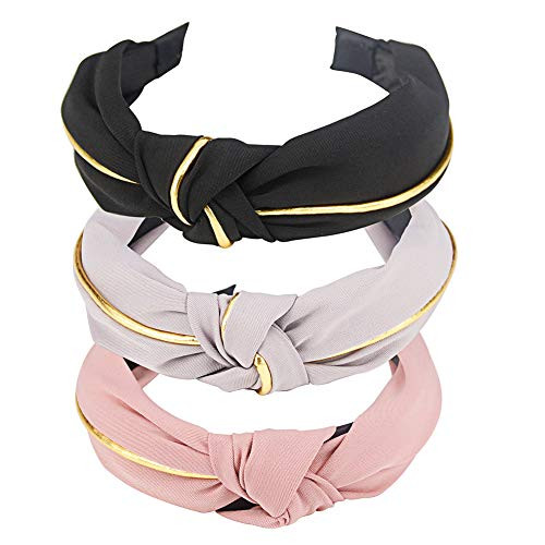 3 Pcs hogoo Fashion Hair Hoop Cross Knotted Headband Bow Hair Accessories for Women Teens 3 Pcs hogoo Fashion Hair Hoop Cross Knotted Headband Bow Hair Accessories for Women Teens