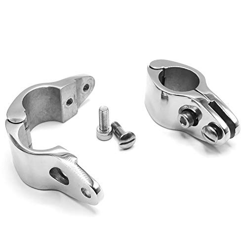 Amadget Bimini Top Hinge Rail Mount 2 PCS Marine Boat Jaw Slide Stainless Steel 1  Hardware