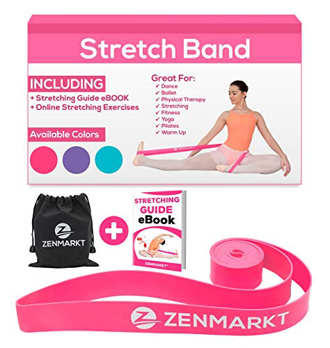 Stretch Bands for Dancers and Gymnasts   Exercise Bands for Dance Ballet Gymnastics Cheerleading Pilates Training Stretching Band Dance Stretch Bands for Flexibility Ballet Barre E Book  Pink