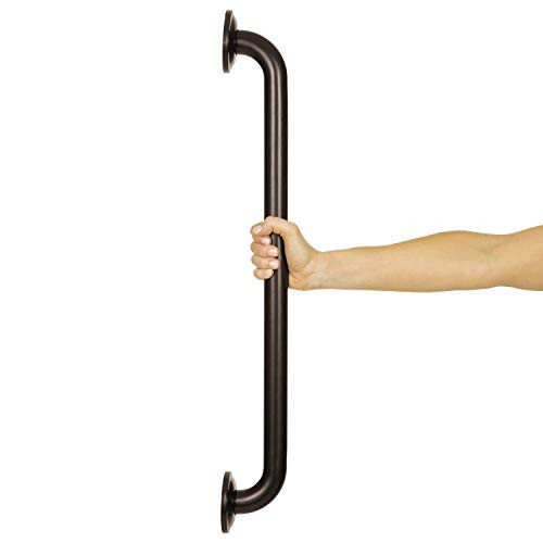 Vive Metal Grab Bar   Balance Handrail Shower Assist   Bathroom Bathtub Mounted Safety Hand Support Rail   Stainless Steel Wall Mount for Handicap Bath Handle Elderly Disabled Injury  24 Inch