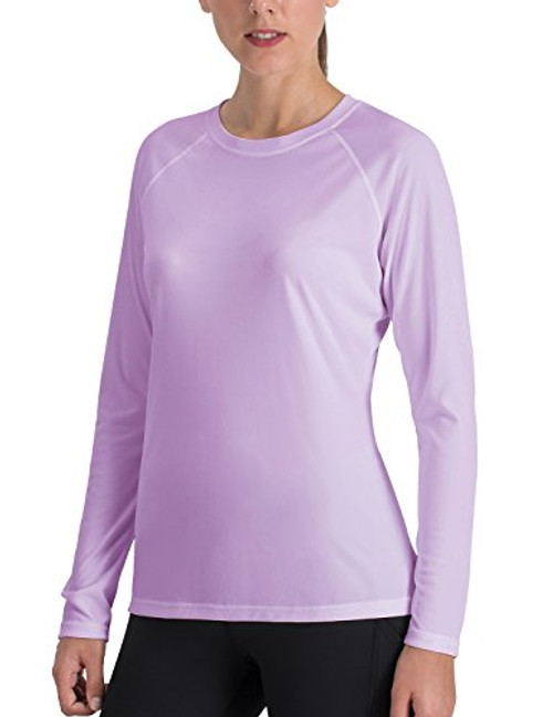 Naviskin Women s Sun Protection UPF 50  UV Outdoor Long Sleeve T Shirt Purple Size XL