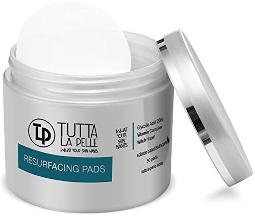 Glycolic Acid Pads 20 Resurfacing Acne pads 60 Pads Reduces Acne Breakouts Fine Lines Wrinkles Exfoliating Pads For Face With Vitamins A C E Green Tea and CoQ10 to nourish and calm the skin Glycolic Acid Pads 20 Resurfacing Acne pads 60 Pads Reduces Acne Breakouts Fine Lines Wrinkles Exfoliating Pads For Face With Vitamins A C E Green Tea and CoQ10 to nourish and calm the skin