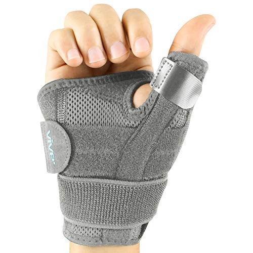 Vive Arthritis Thumb Splint Thumb Spica Support Brace for Pain Sprains Strains Arthritis Carpal Tunnel Trigger Thumb Immobilizer Wrist Strap Left or Right Hand Gray Vive Arthritis Thumb Splint Thumb Spica Support Brace for Pain Sprains Strains Arthritis Carpal Tunnel Trigger Thumb Immobilizer Wrist Strap Left or Right Hand Gray