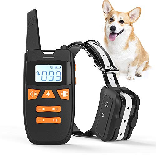Haliluya Dog Training Collar Rechargeable Dog Shock Collar with Remote 3 Training Modes Beep Vibration and Shock 2000Ft Remote Range IPX7 Waterproof Bark Collar for Small Medium Large Dogs Haliluya Dog Training Collar Rechargeable Dog Shock Collar with Remote 3 Training Modes Beep Vibration and Shock 2000Ft Remote Range IPX7 Waterproof Bark Collar for Small Medium Large Dogs