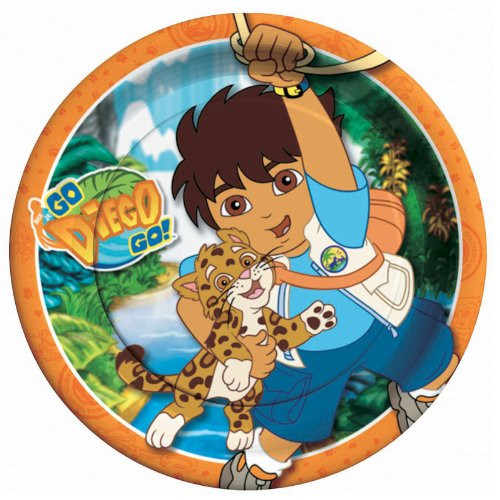 Go Diego Go Dinner Plates by Amscan