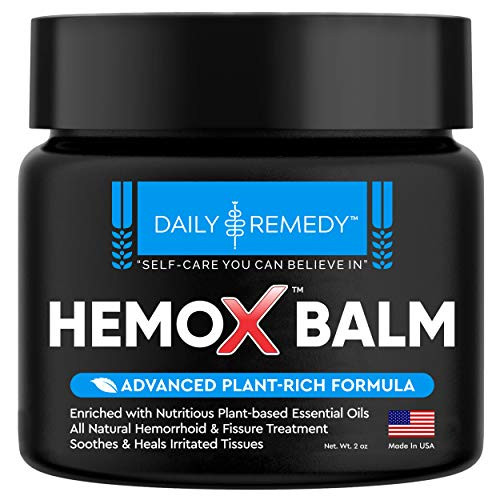 Daily Remedy HemoX Hemorrhoid Anel Fissure Balm All Natural Hemmoroid
