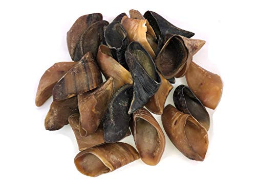 Downtown Pet Supply USA Cow Hooves Dog Treat Long Lasting Dental Hoof Chews 100  Natural Free Range Beef  Plain 25 Pack